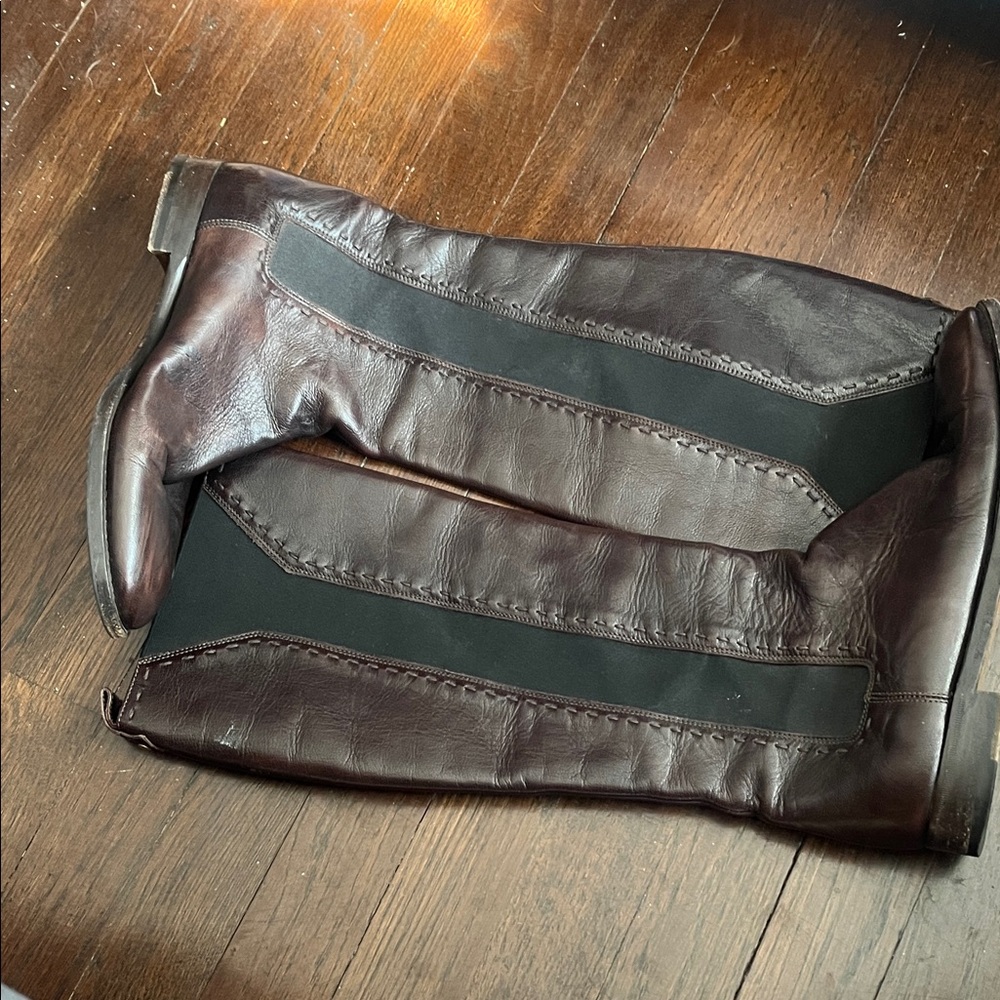 Women’s YSL Brown Leather Boots